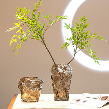 Florero de vidrio creativo de estilo europeo para decoración del hogar