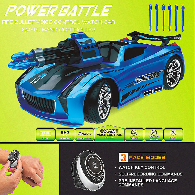 Coche de juguete recargable con control de voz y programación inteligente