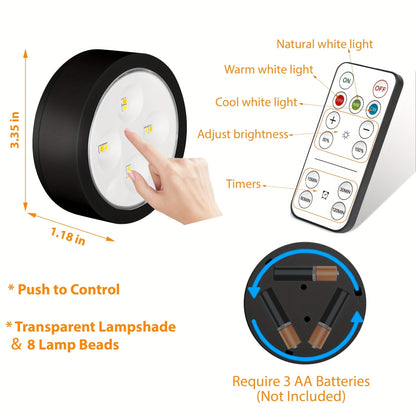 Magnetic LED Picture Lights with Remote – Dimmable Wall Art Lights Battery Powered
