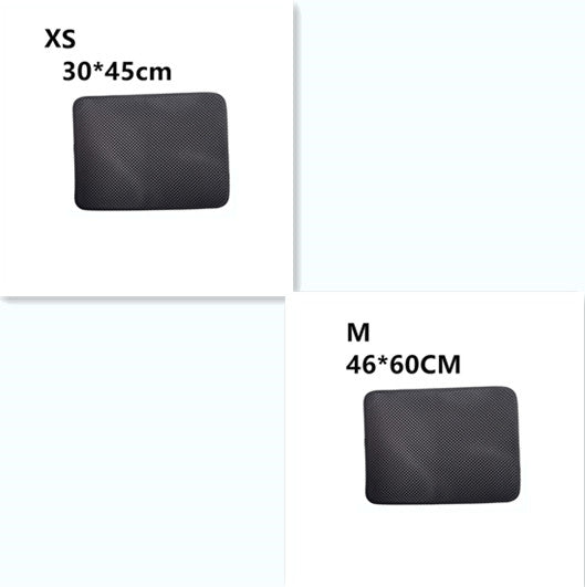 Tapis de litière double couche pour chats, tapis de litière pour animaux de compagnie, tapis de litière pour chats, accessoire de propreté pour maisons de chats
