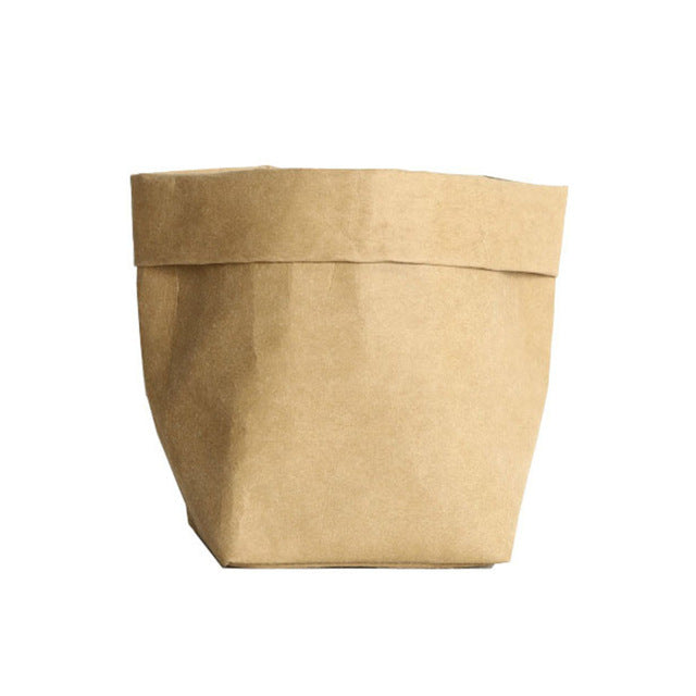 Soporte para macetas de papel kraft lavable