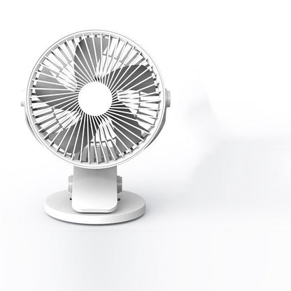 Mini ventilateur USB, grand vent, silencieux, pour bureau, anti-pincement, pour dortoir étudiant, lit, bureau, rechargeable, avec clip, mural