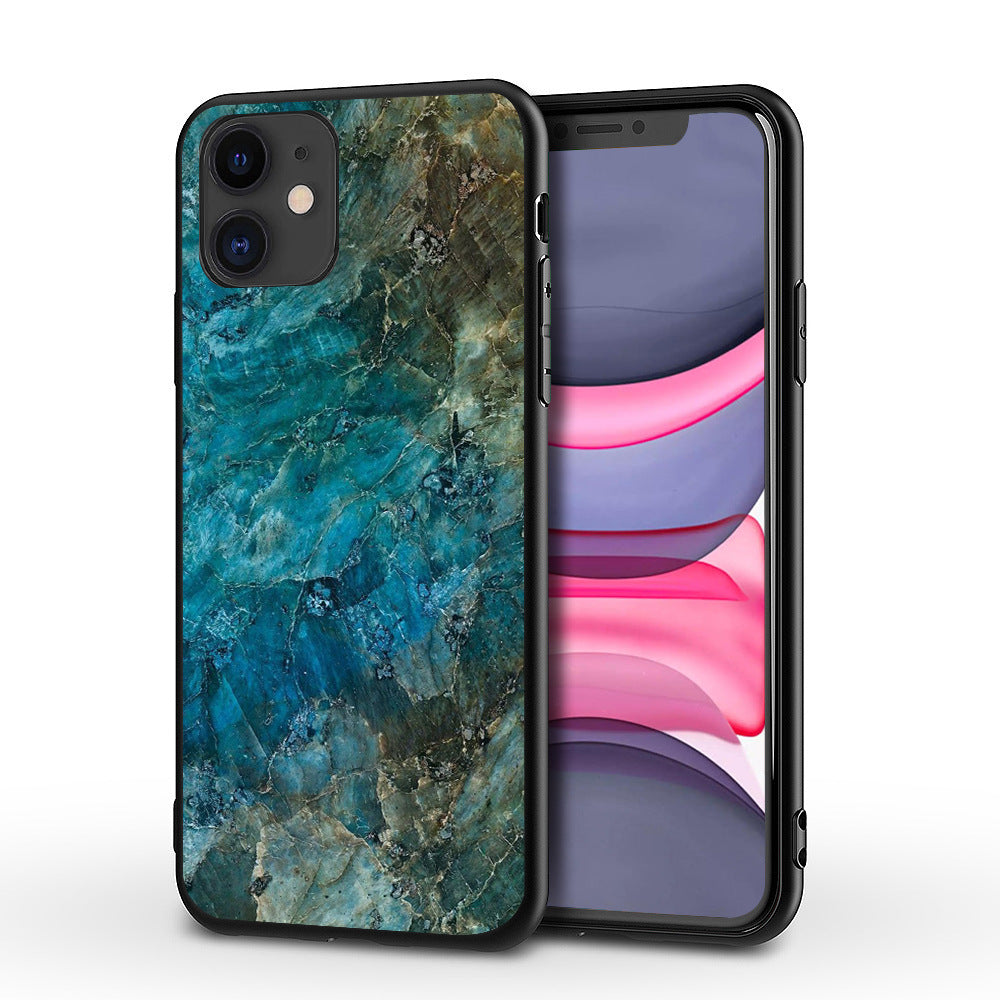 Marble Print TPU iPhone Case – 9 Style Options | Drop-Resistant Back Cover | iPhone 5–11