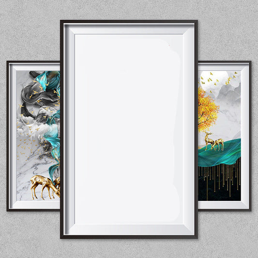 Pintura de decoración de salón, pared de fondo de sofá personalizada