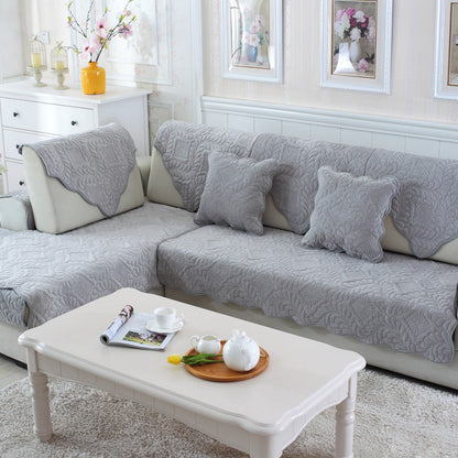 Coussin de canapé antidérapant en peluche