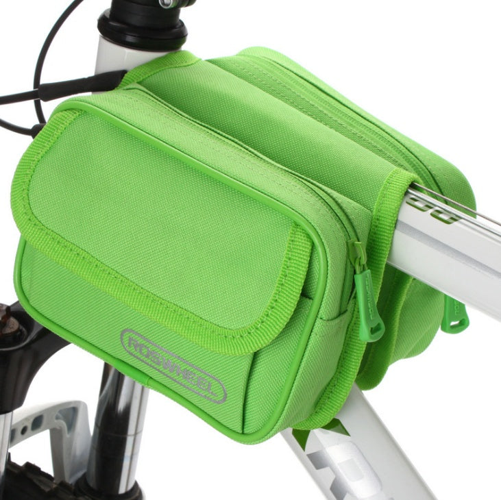 Bolsa de bicicleta, bolsa de viga delantera, bolsa de sillín, equipo de ciclismo de montaña, bolsa de tubo superior, bolsa de accesorios de bicicleta