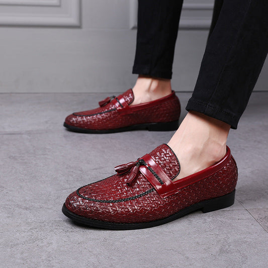 Zapatos de moda con borlas suela de goma para hombre