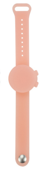 Pulsera desinfectante de silicona para exteriores con desinfectante de manos