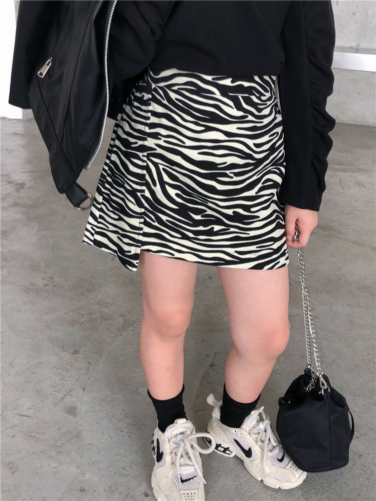 Vestido Infantil Estilo Extranjero Bolso Moda Cebra Niña Bebé Falda