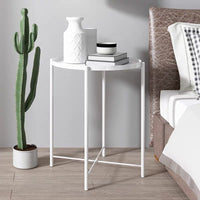 Table basse ronde petite maison simple créative