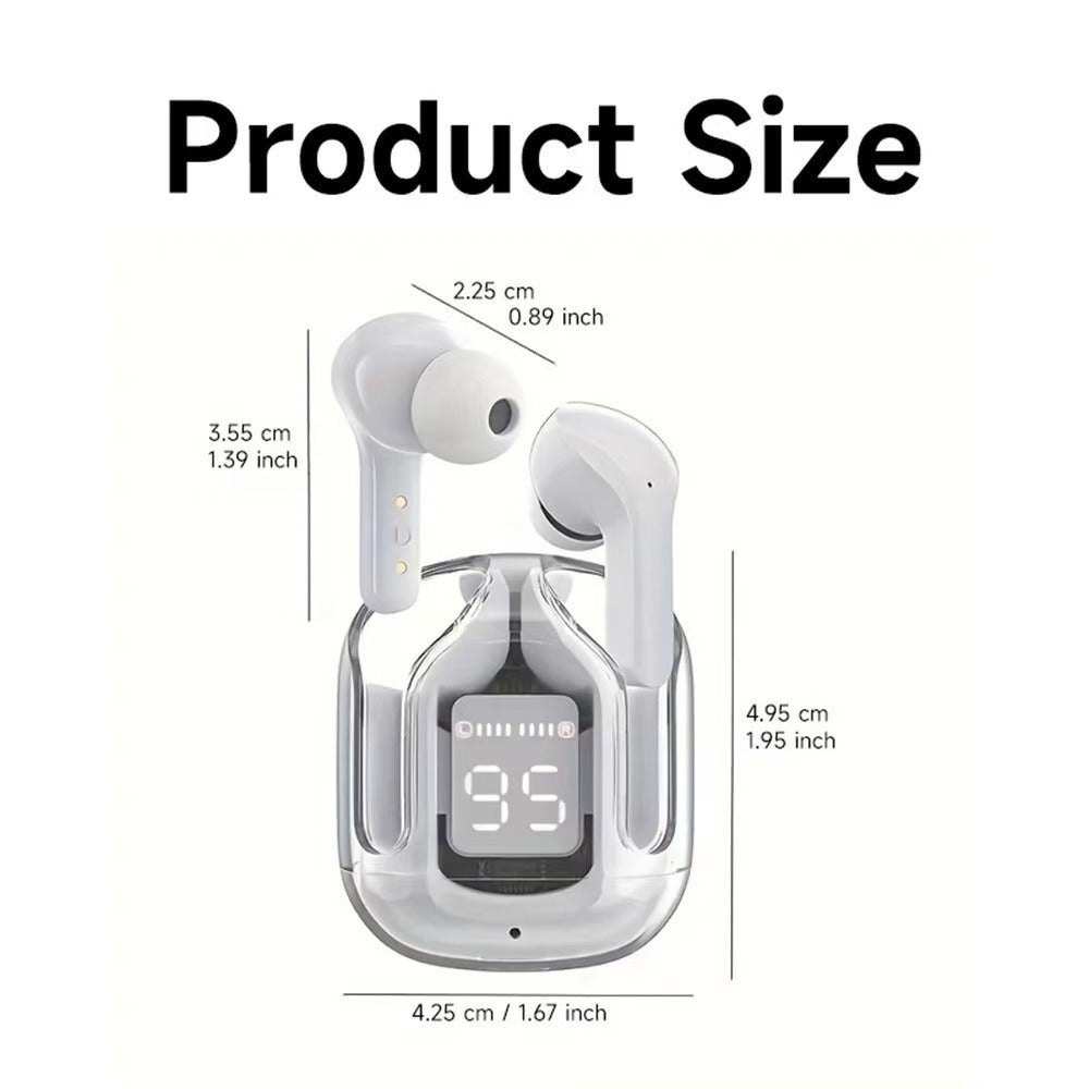 Bluetooth 5.3 Over-ear Headphones, Air31 True Wireless Stereo Hi-fi Sound Headphones, Nirkabel Headphones LED