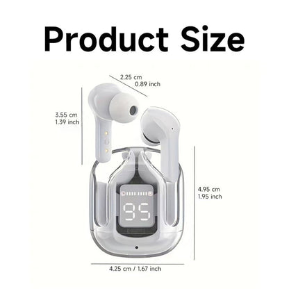 Bluetooth 5.3 Over-ear Headphones, Air31 True Wireless Stereo Hi-fi Sound Headphones, Nirkabel Headphones LED
