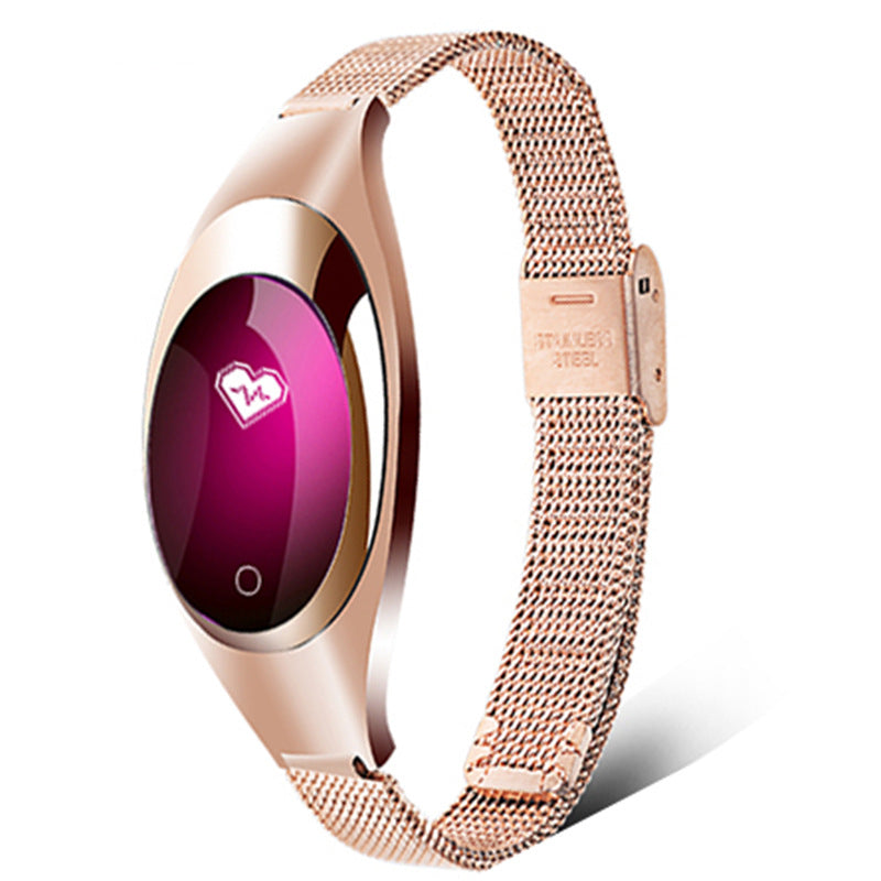 Pulsera inteligente de presión arterial y frecuencia cardíaca, compatible con WeChat Sports, podómetro, salud, oxígeno en sangre, pulsera inteligente para mujer