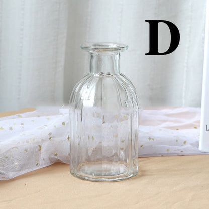 Clear glass vase