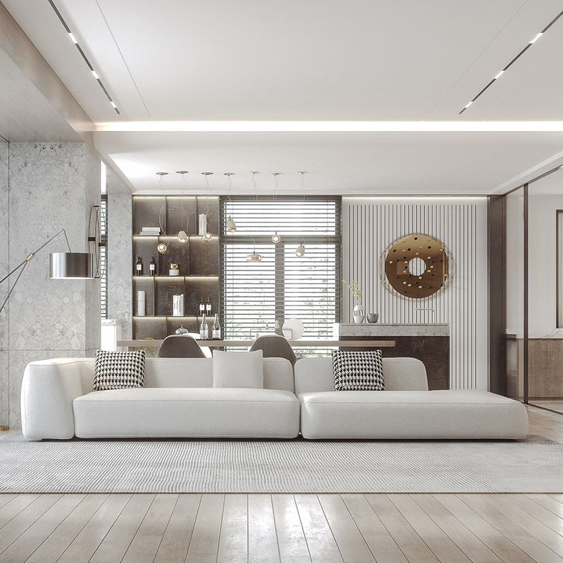 Sofá modular minimalista italiano para sala de estar nórdica