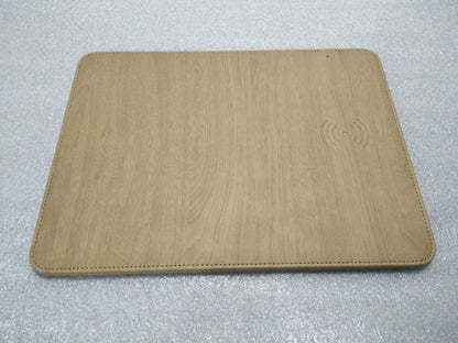 Compatible with Apple , Wireless charging mobile phone universal wood grain mouse pad
