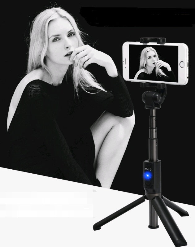 Compatible con Apple, palo de selfie para teléfono móvil, trípode Bluetooth con control remoto, soporte de selfie de aleación de aluminio con varilla telescópica