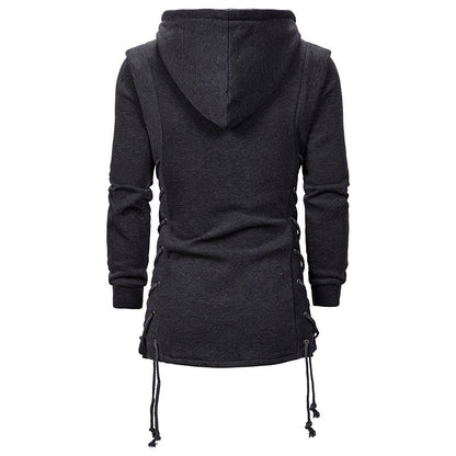Plus Size Men's Hooded Loose Jacket