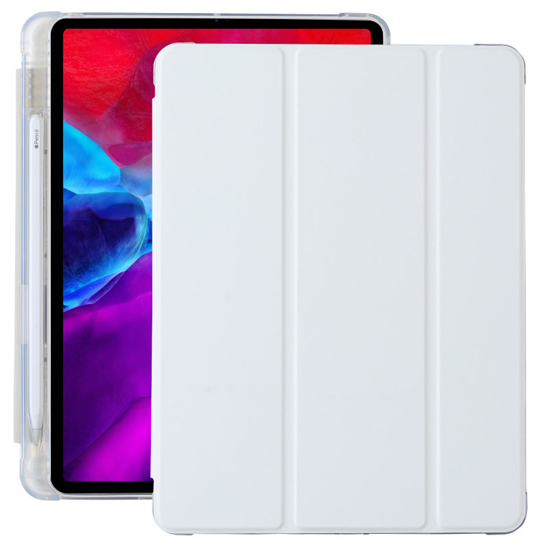 Compatible avec Apple, convient pour coque de protection ipad 10.9 pro 10.5 avec fente pour stylet, étui en cuir dormant mini, coque souple TPU airbag air4