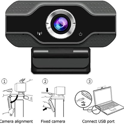 Véritable caméra Web HD 1080P avec microphone intégré