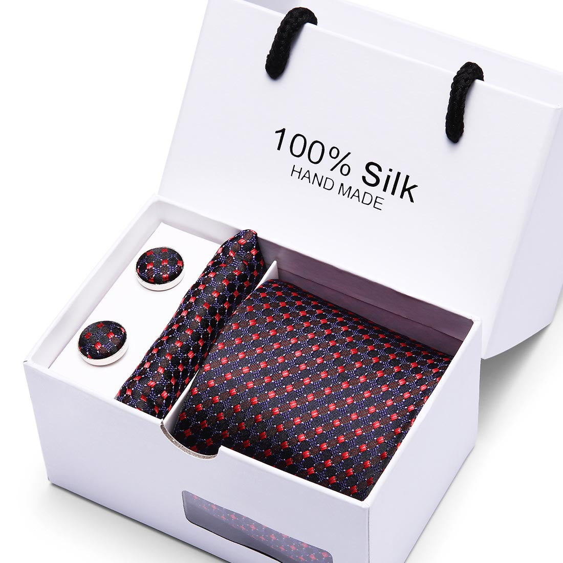 Caja de regalo para hombre, traje de 5 piezas, corbata de negocios formal para boda