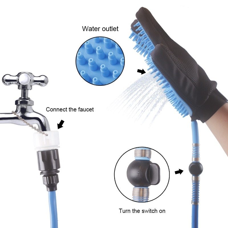 Handheld Pet Shower Brush