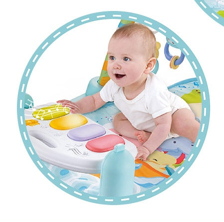 Cadre de fitness musical piano à pédales pour bébé, tapis de fitness pour bébé