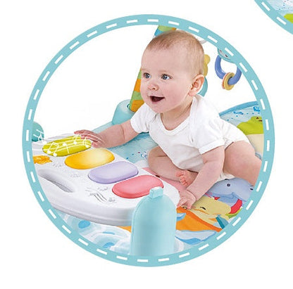 Cadre de fitness musical piano à pédales pour bébé, tapis de fitness pour bébé