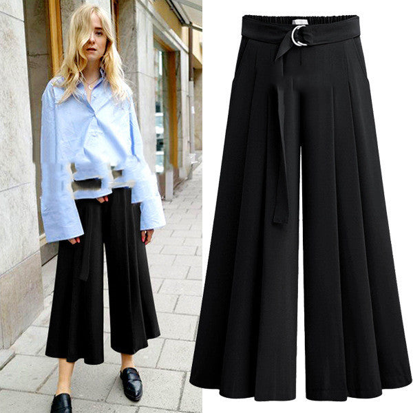 Pantalon décontracté plissé