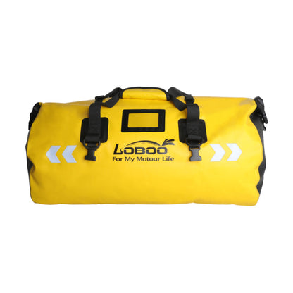 LOBOO Waterproof Motorcycle PVC Tail Bag  Magnetic Closure & Reflective Strips