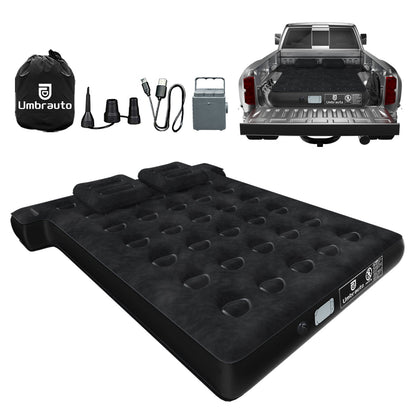 Matelas pneumatique pour plateau de camion Umbrauto en forme de T, gonflable, pour camionnette courte de 5,5 à 5,8 pieds, pour le camping