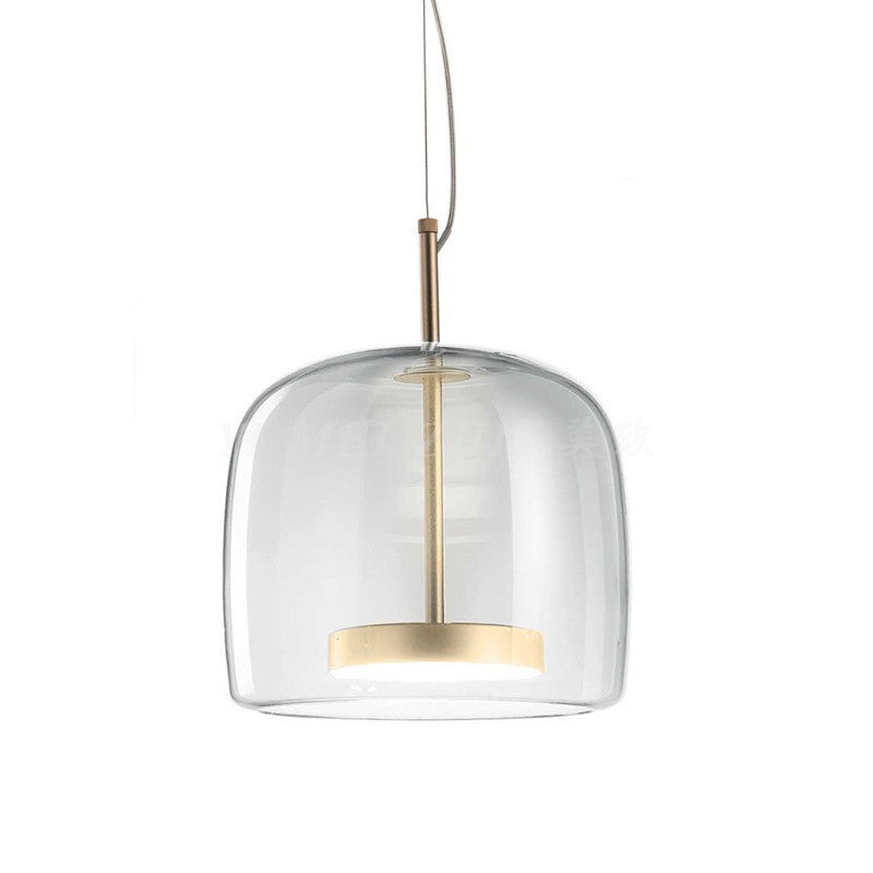 Lustre en verre simple pour chambre à coucher et salon