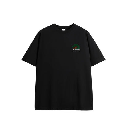 Men's Broccoli Embroidered T-Shirt | Streetwear Casual Tee