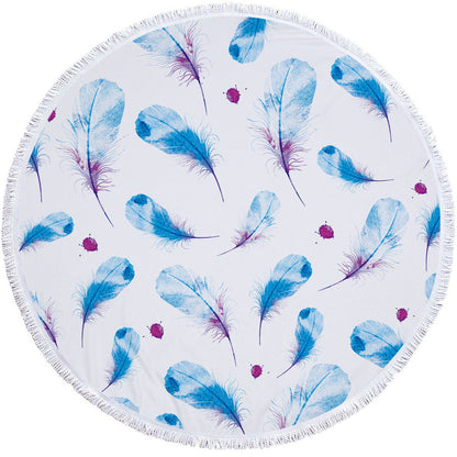 Serviette de plage ronde imprimée