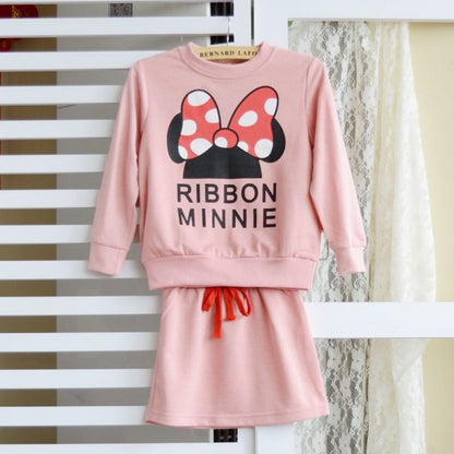 Zhongda children's cartoon skirt suit