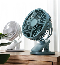 Mini ventilateur USB, grand vent, silencieux, pour bureau, anti-pincement, pour dortoir étudiant, lit, bureau, rechargeable, avec clip, mural