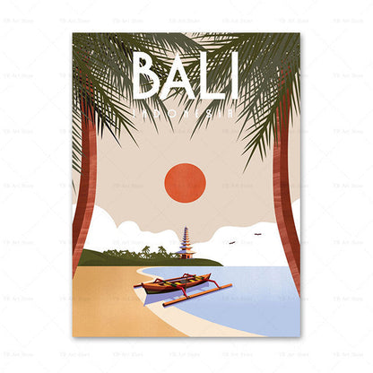 Travel City Poster Canvas Painting Art Home Decor