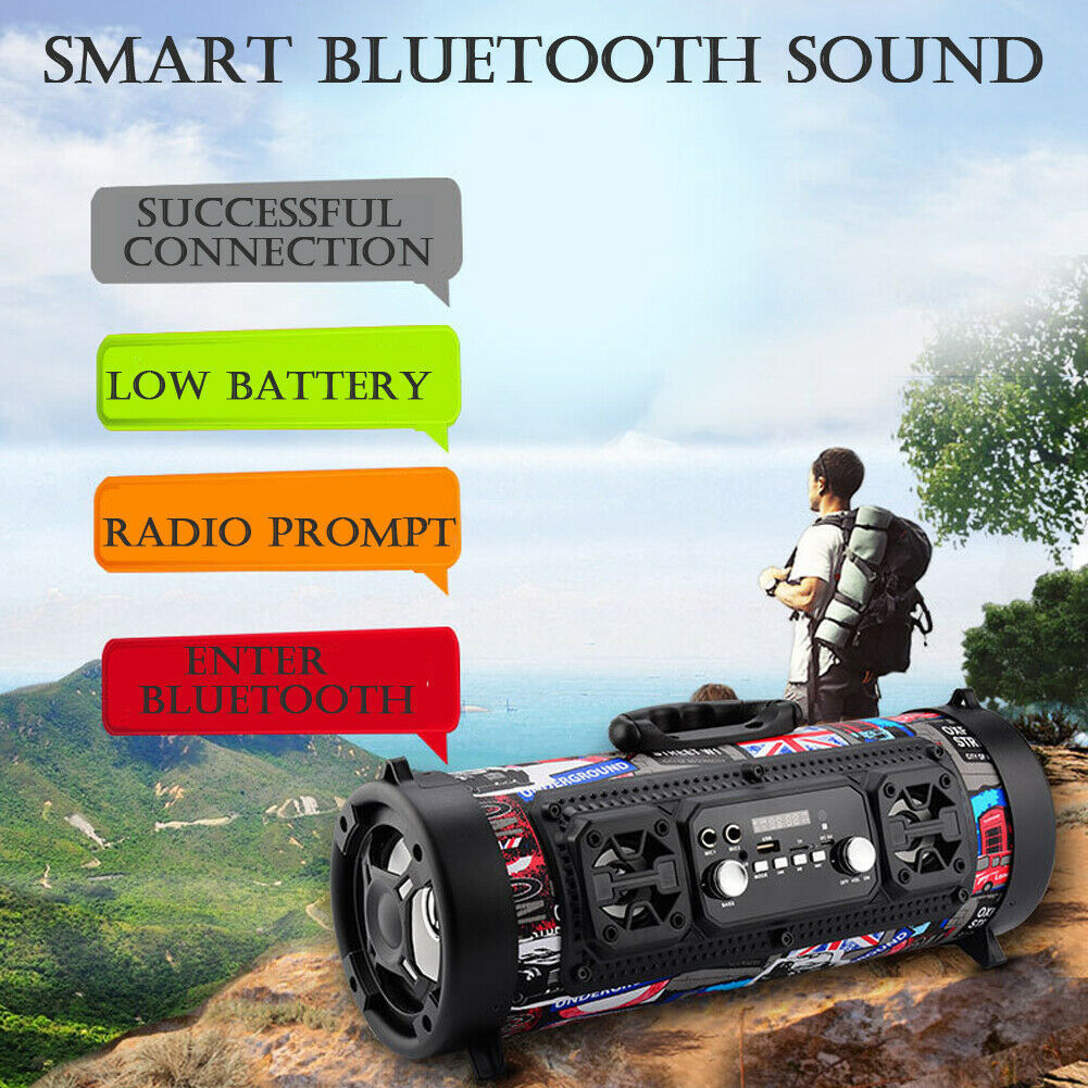 Altavoz Bluetooth inalámbrico portátil de alta potencia y resistente al agua