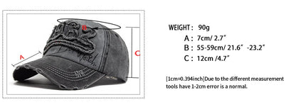 1962 Embroidery Vintage Washed Cotton Baseball Cap