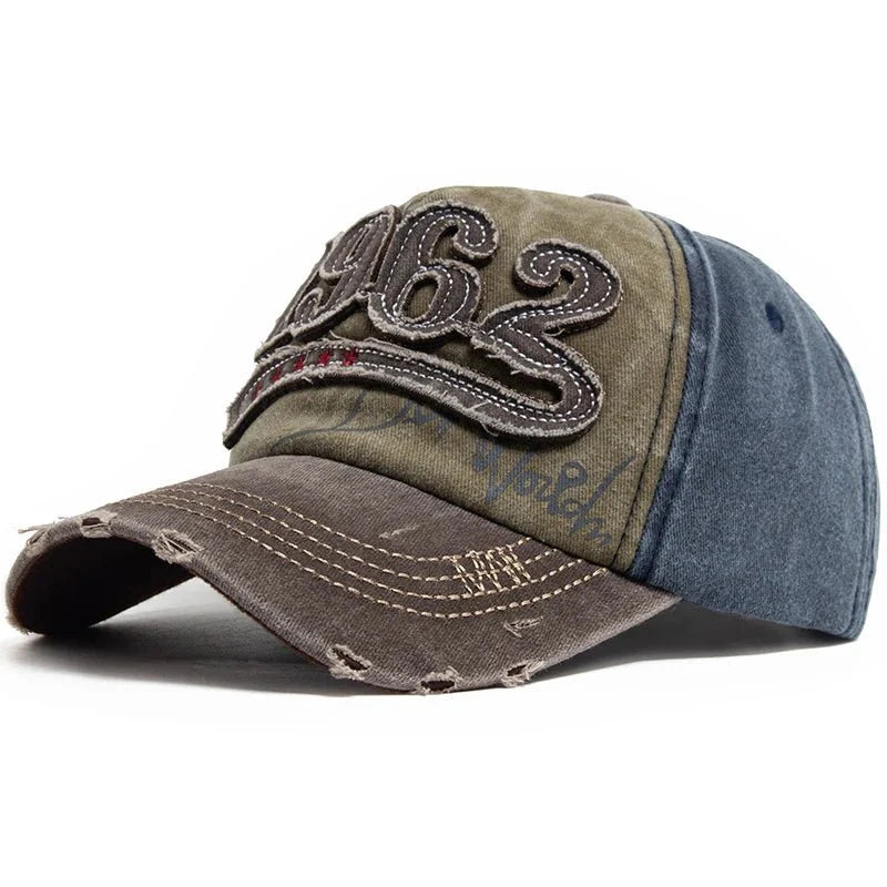 1962 Embroidery Vintage Washed Cotton Baseball Cap
