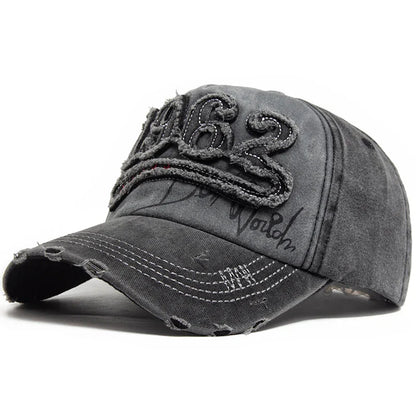 1962 Embroidery Vintage Washed Cotton Baseball Cap