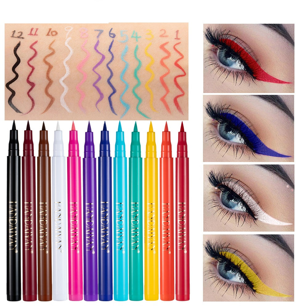 DIY Color Painting Is Not Easy To Smudge Matte Eyeliner