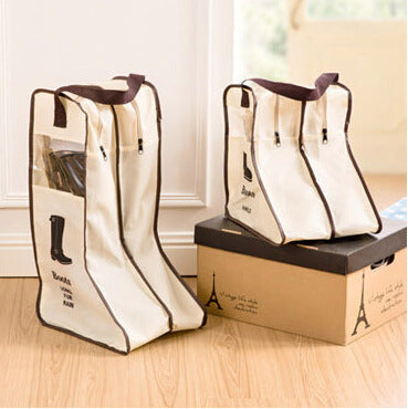 Bolsa de almacenamiento para botas visible a prueba de polvo para el hogar
