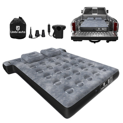 Matelas pneumatique pour plateau de camion Umbrauto en forme de T, gonflable, pour camionnette courte de 5,5 à 5,8 pieds, pour le camping