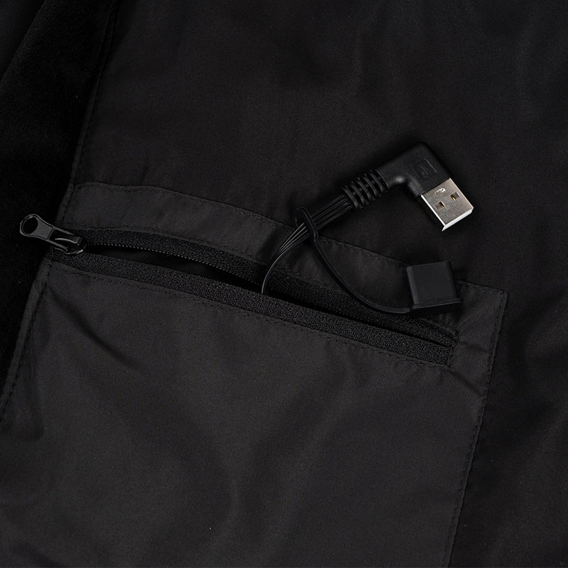 Gilet chauffant USB LITEGUEST avec lumière LED – Équipement de sécurité d'hiver pour l'extérieur