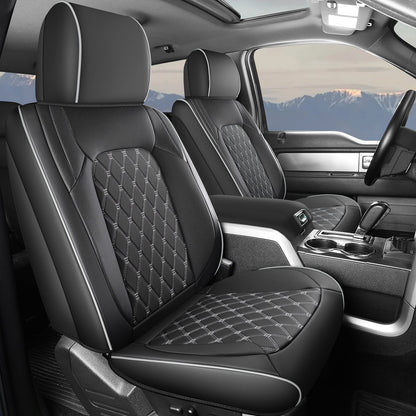 Umbrauto Truck Seat Cover Fit for Silverado and Sierra,Gray