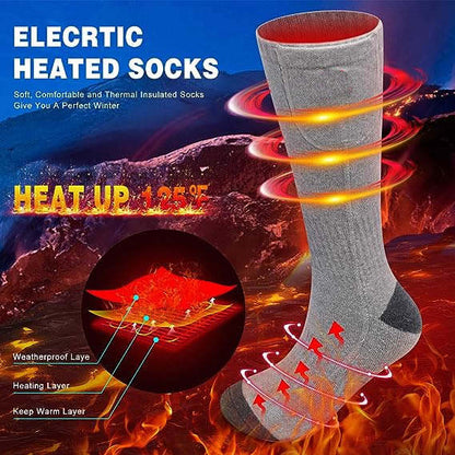 Guêtres chauffantes LITEGUEST – Chaussettes électriques USB pour l'extérieur en hiver