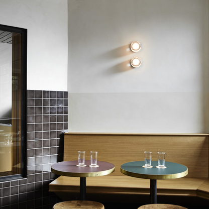 Nordic Acrylic Dimple LED Wall Sconce 1-Light 3-Color Adjustable