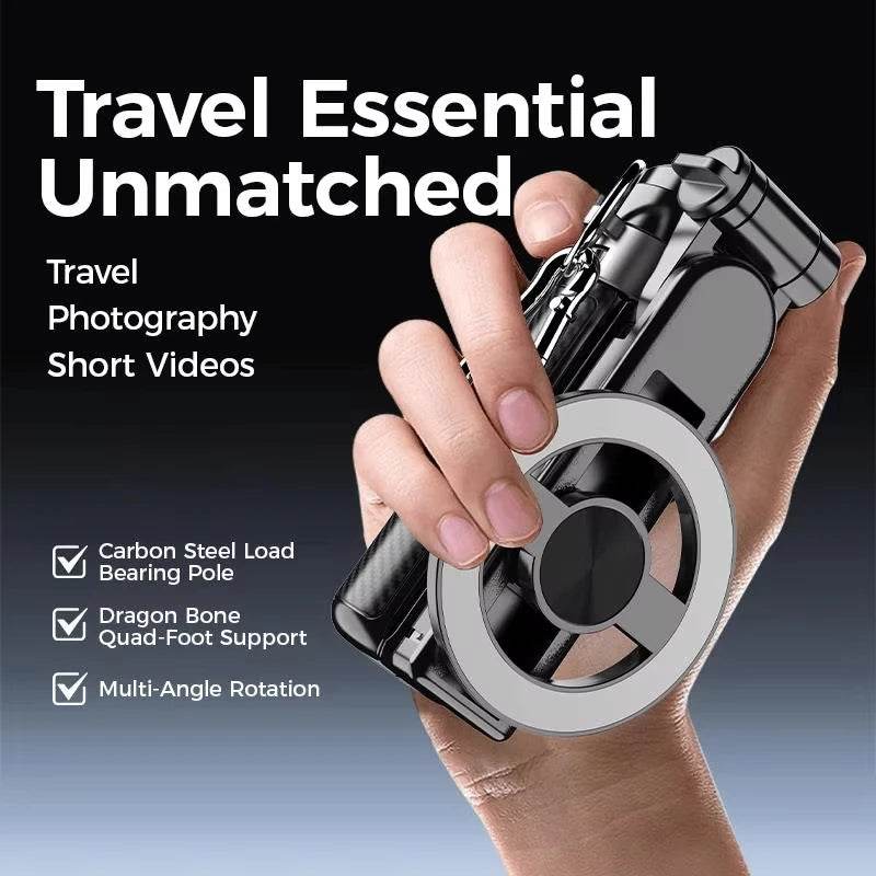 4-in-1 Selfie Stick – Rotate, Snap, Shine