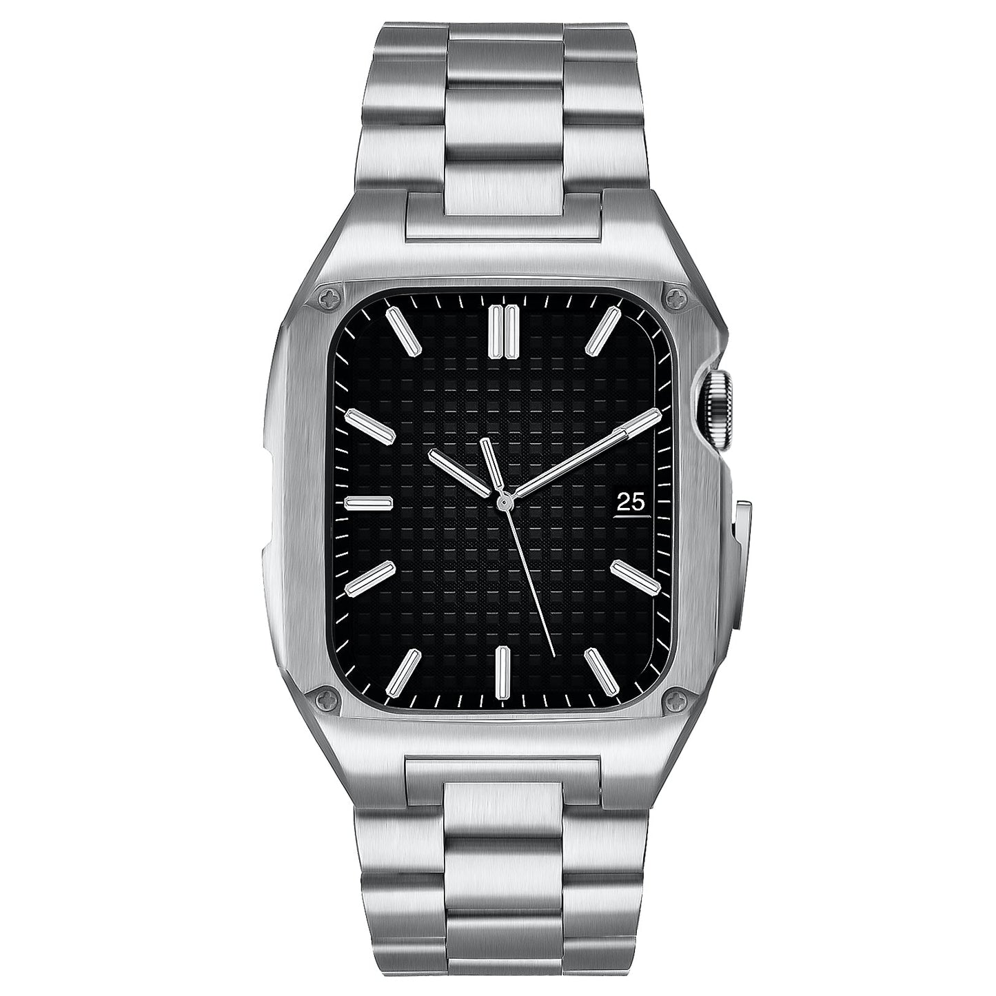 Uni-body wearable metal band for apple watch 45mm and 49mm
